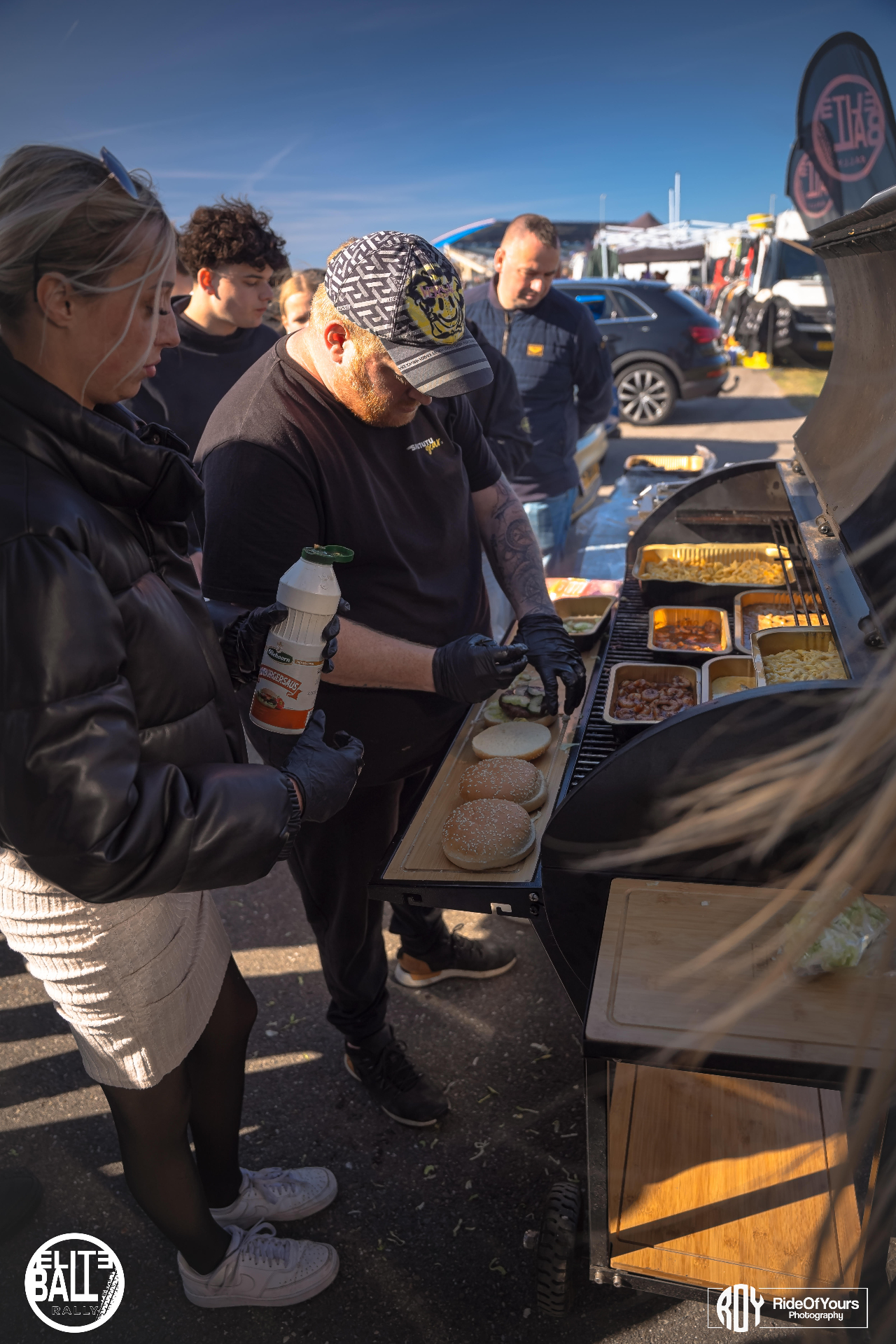 BBQ catering tijdens Eliteball Rally